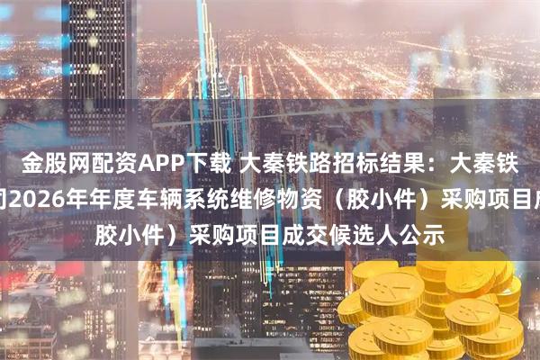 金股网配资APP下载 大秦铁路招标结果：大秦铁路股份有限公司2026年年度车辆系统维修物资（胶小件）采购项目成交候选人公示